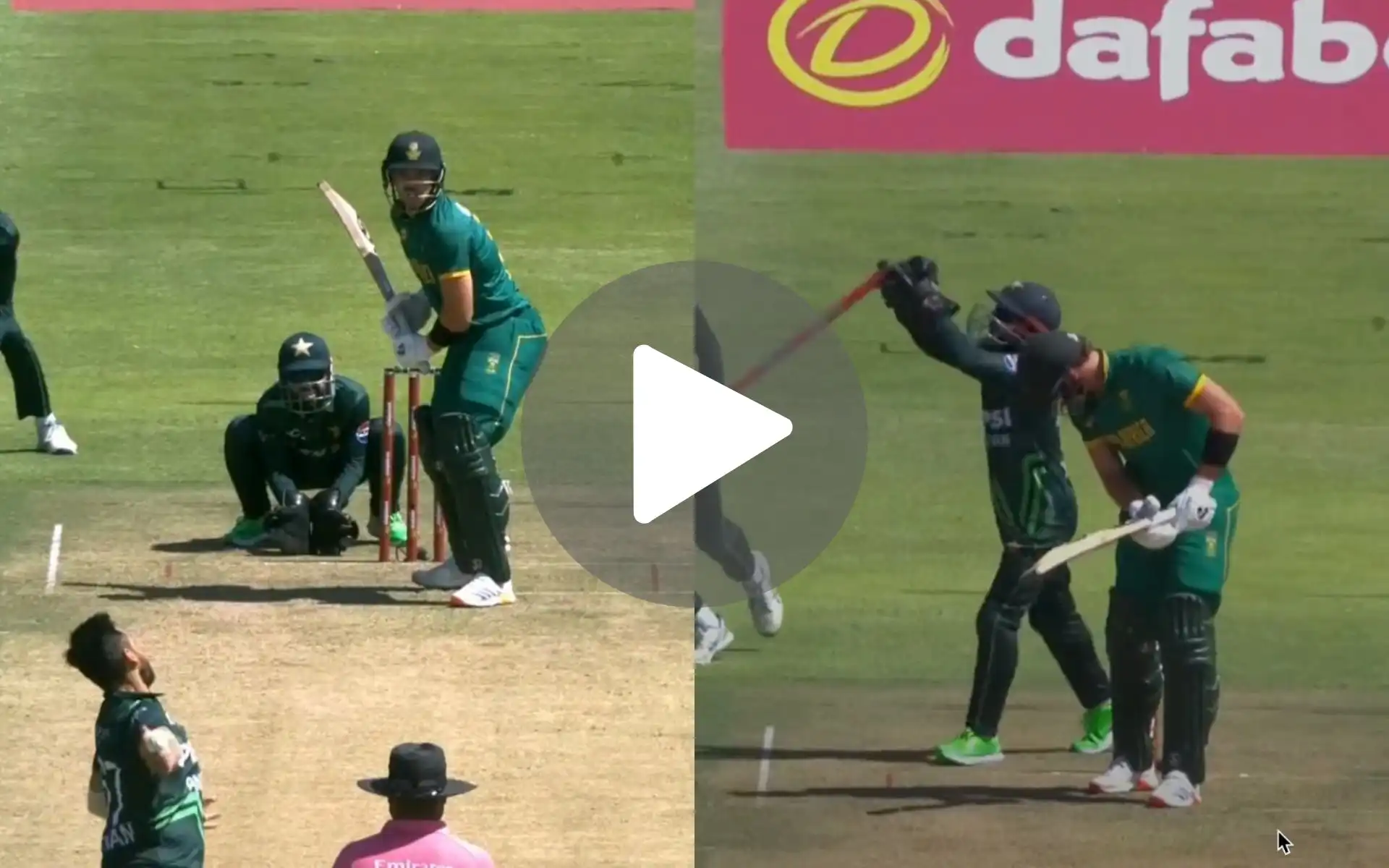 [Watch] Rizwan Throws Stump In Joy As Salman Agha Castles Tristan Stubbs With A Beauty